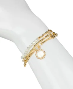 Patricia Nash Pearl Stretch Bracelet Set| Bracelets