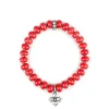 Patricia Nash Red Stone Heart Stretch Bracelet| Bracelets