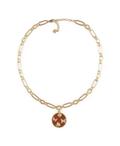 Patricia Nash Round Butterfly Pendant Necklace| Necklaces