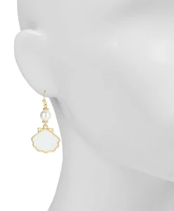 Patricia Nash Shell Drop Pearl Earrings| Earrings