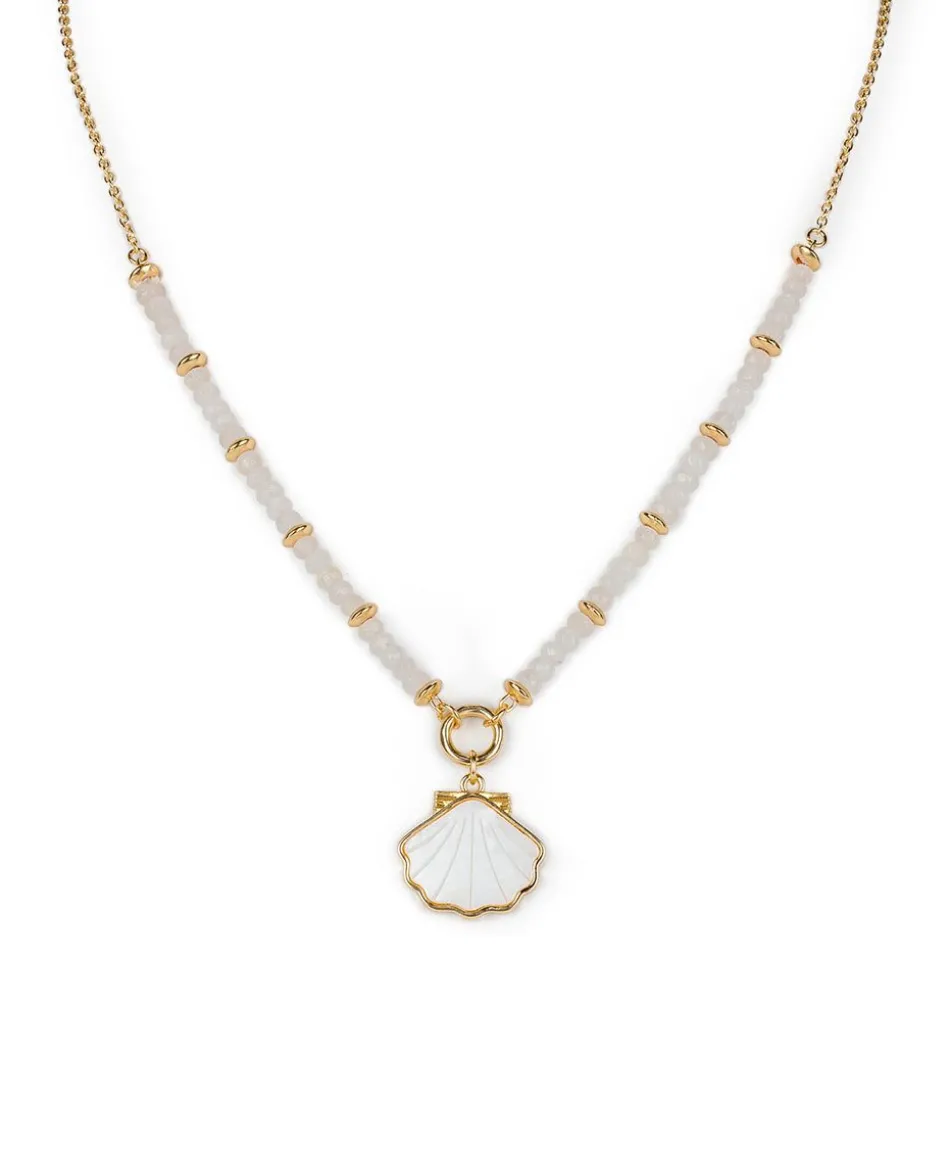 Patricia Nash Shell Pendant Beaded Necklace| Necklaces