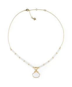 Patricia Nash Shell Pendant Beaded Necklace| Necklaces