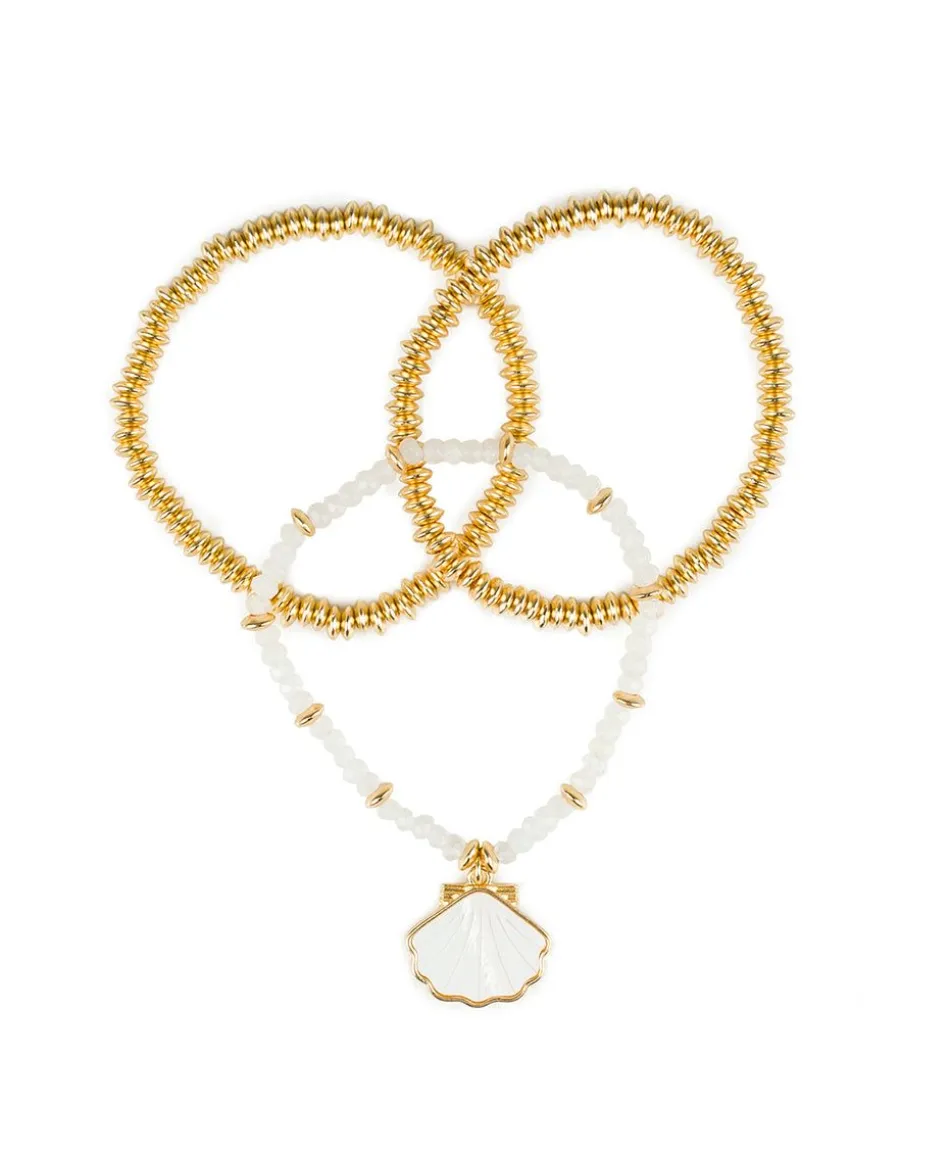 Patricia Nash Shell Stretch Bracelet Set| Bracelets