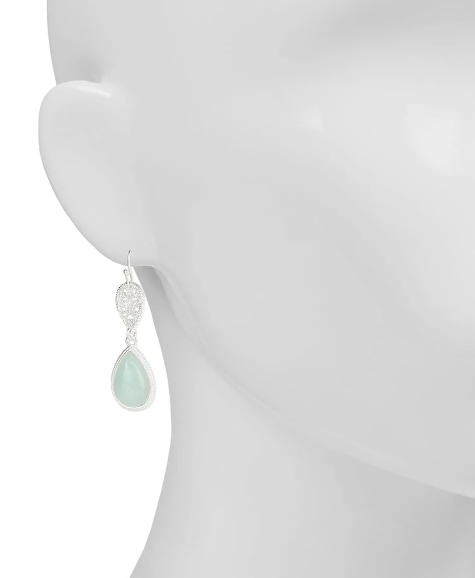 Patricia Nash Tear Drop Wire Cabochon Earrings| Earrings