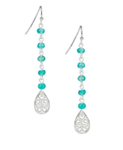 Patricia Nash Tear Drops On Beaded Chain Earrings| Earrings