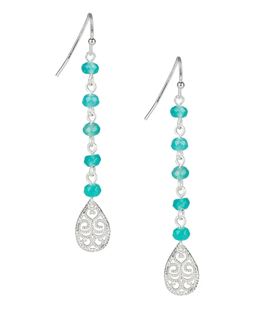 Patricia Nash Tear Drops On Beaded Chain Earrings| Earrings