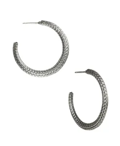 Patricia Nash Textured Knife Edge Hoop Earrings| Earrings
