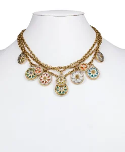 Patricia Nash Triple Chain Charm Necklace| Necklaces