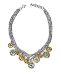 Patricia Nash Triple Chain Charm Necklace| Necklaces