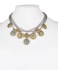 Patricia Nash Triple Chain Charm Necklace| Necklaces