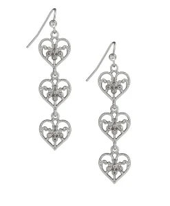 Patricia Nash Triple Hearts Earrings| Earrings