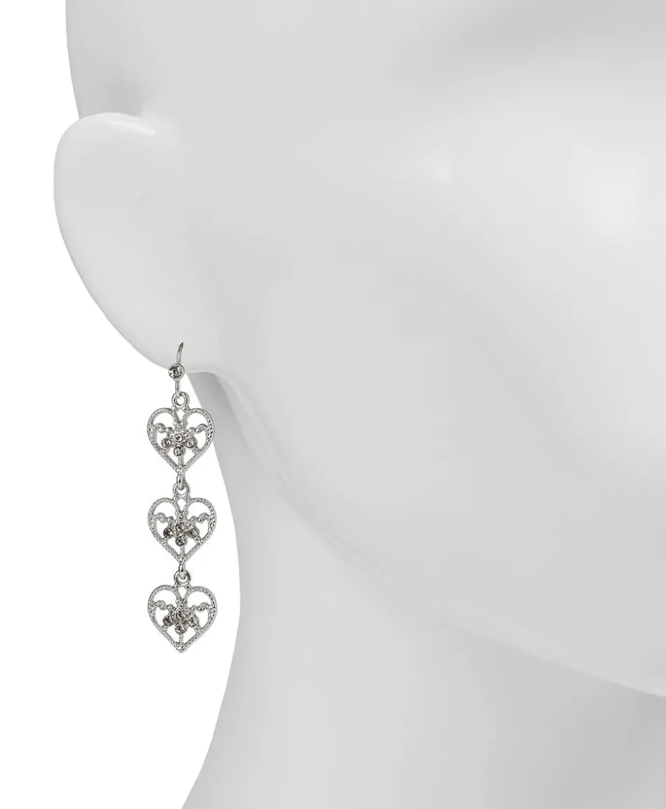 Patricia Nash Triple Hearts Earrings| Earrings