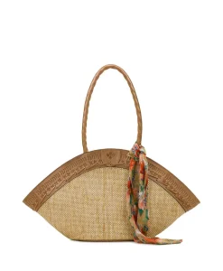 Patricia Nash Trope Dome Tote W/ Apricot Blossoms Scarf| Totes