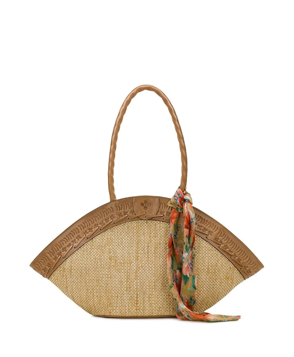 Patricia Nash Trope Dome Tote W/ Apricot Blossoms Scarf| Totes
