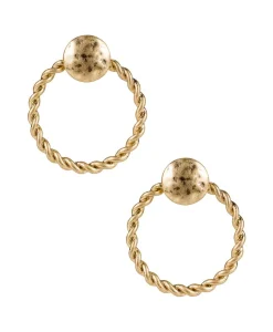 Patricia Nash Twisted Rope Doorknocker Post Earrings| Earrings
