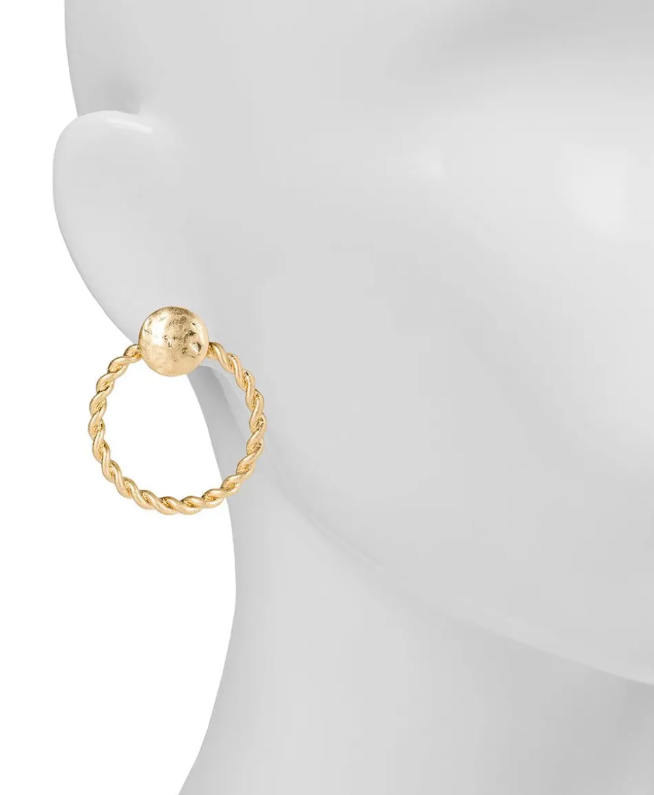 Patricia Nash Twisted Rope Doorknocker Post Earrings| Earrings